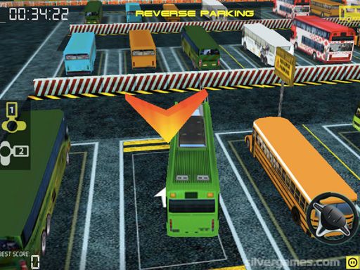 Bus Parking 3D Online - browser game screenshot