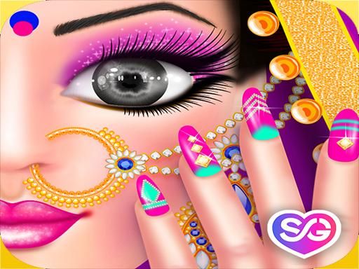 Gopi Doll - Fashion Nail Art Salon - browser game screenshot