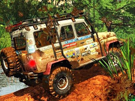 Off road Jeep vehicle 3d - browser game screenshot