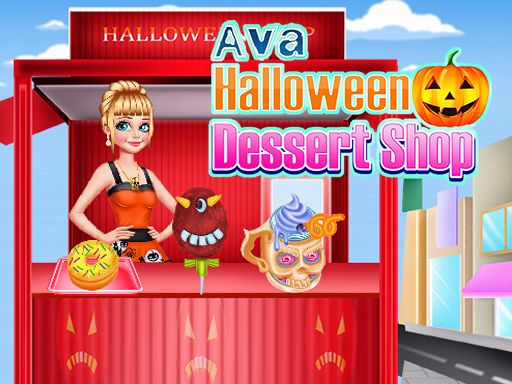 Ava Halloween Dessert Shop - browser game screenshot