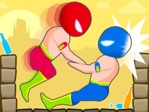 Drunken Wrestle - browser game screenshot