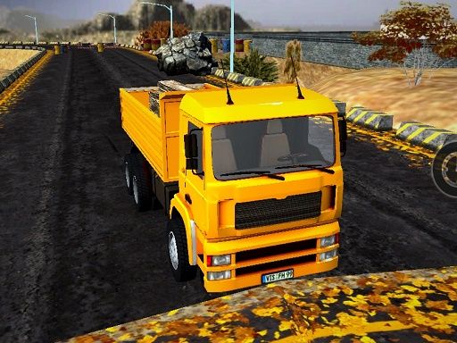 Long Trailer Truck Transport Sim - browser game screenshot