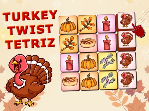 Turkey Twist Tetriz - browser game screenshot