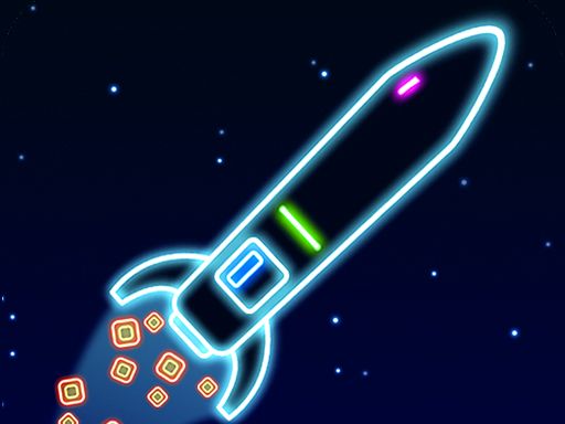 Neon Rocket - browser game screenshot