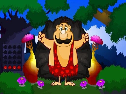 Caveman Forest Escape - browser game screenshot
