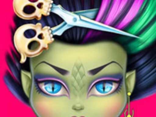 Monster Hair Salon: Crazy Hair Game - browser game screenshot