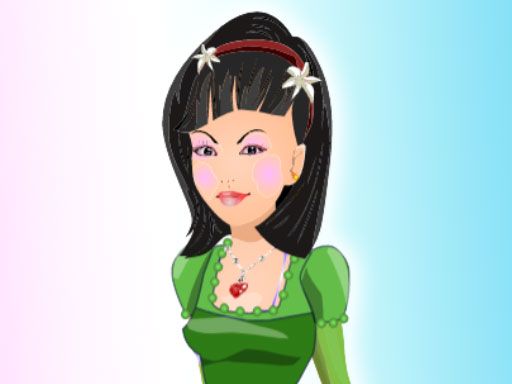 Asian Girl Dress Up - browser game screenshot