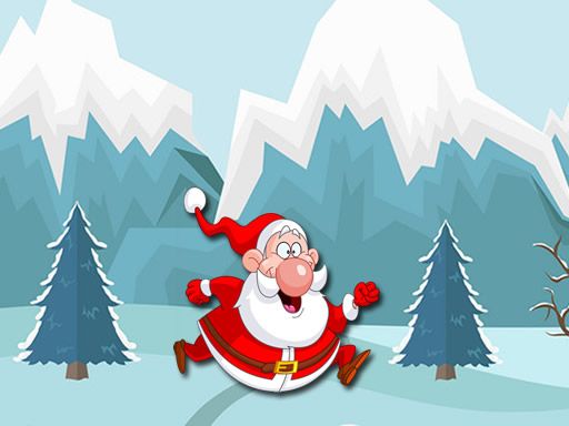Santa Running - browser game screenshot