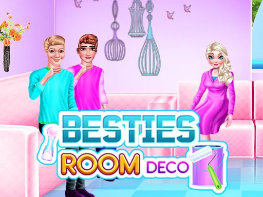 Besties Room Deco - browser game screenshot