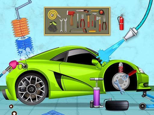 Cars wash - browser game screenshot