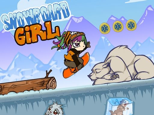 Snowboard Girl - browser game screenshot