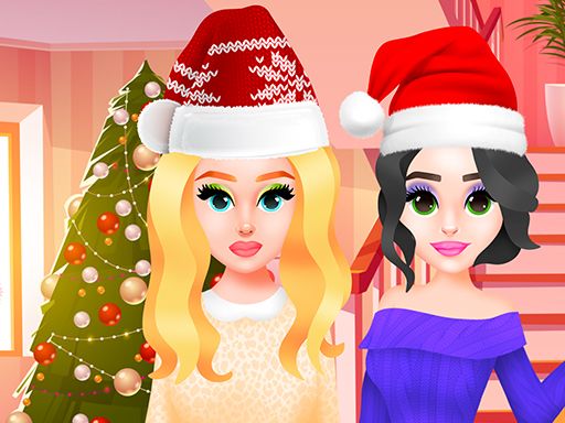 Christmas Party Girls with Julie - browser game screenshot