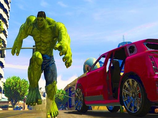 Cars Vs Hulk 2022 3D - browser game screenshot