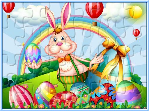 Easter Jigsaw Deluxe - browser game screenshot