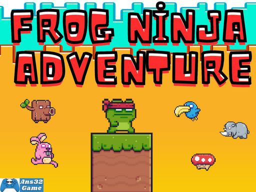 Frog Ninja Adventure - browser game screenshot