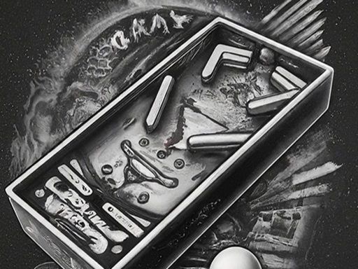 Pinball Black N White - browser game screenshot