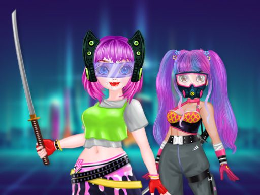 Princess Cyberpunk 2200 - browser game screenshot
