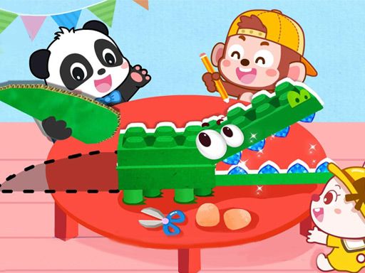 Baby Panda Animal Puzzle - browser game screenshot