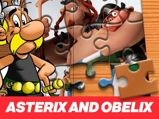 Asterix and Obelix Jigsaw Puzzle - browser game screenshot