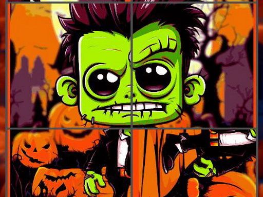 Franky & Vampire Halloween Puzzle Franky & Vampire Halloween Puzzle - browser game screenshot