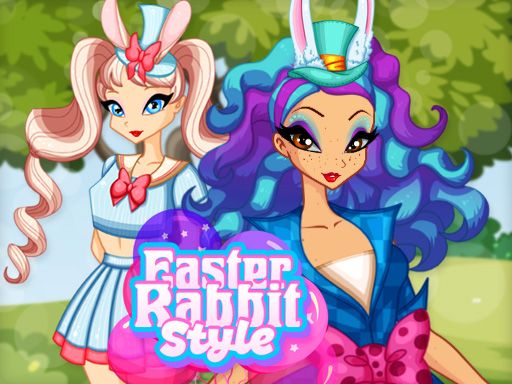 Easter Rabbit Style - browser game screenshot