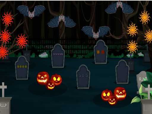 Cemetery Halloween - browser game screenshot