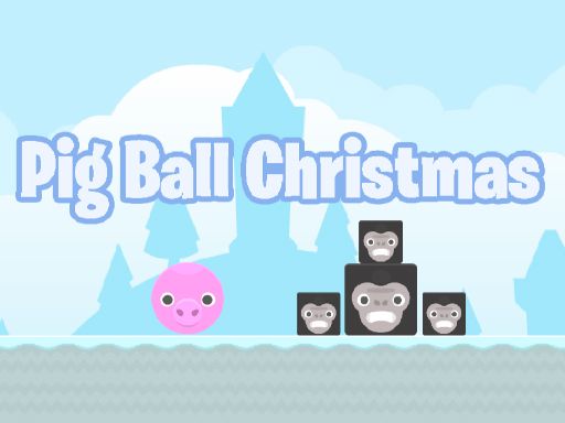 Pig Ball Christmas - browser game screenshot