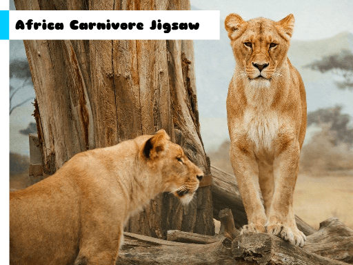 Africa Carnivore Jigsaw - browser game screenshot