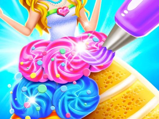 Rainbow Princess Cake Maker - browser game screenshot