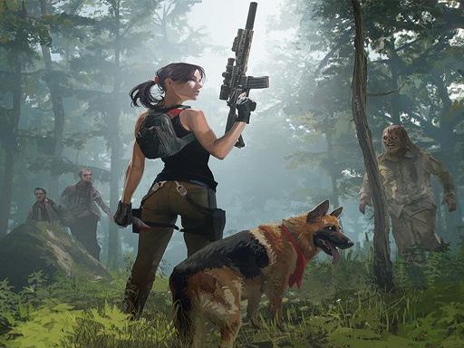 Zombie Hunter Uprising - browser game screenshot
