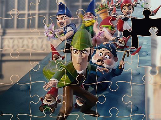 Sherlock Gnomes Jigsaw - browser game screenshot