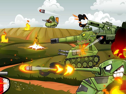 Merge Tanks: Idle Tank Merger - browser game screenshot