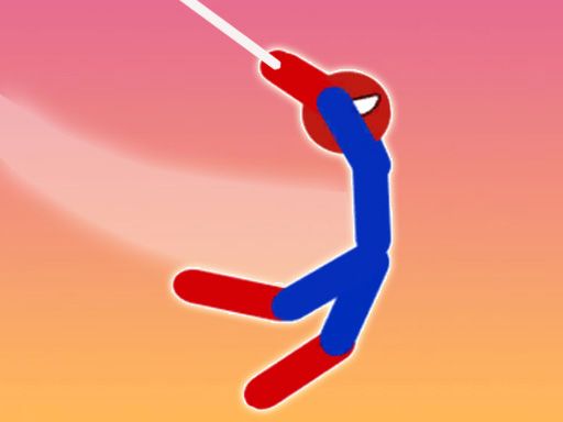Super Hero Flip: Spider Stickman Hook - browser game screenshot