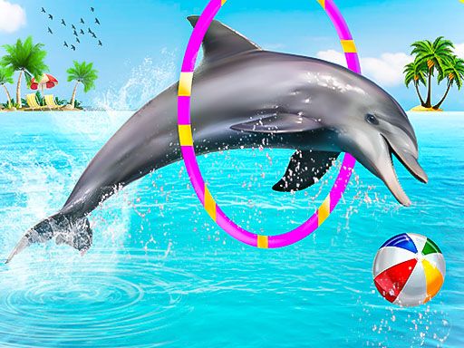Dolphin Water Stunts Show Dolphin Water Stunts Show - browser game screenshot