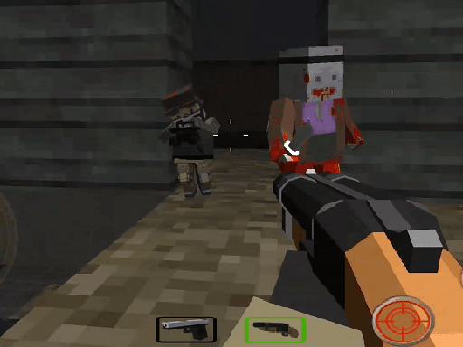PGA6 Zombie Arena 3D Survival 2022 - browser game screenshot