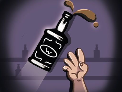 Jumping bottle - browser game screenshot