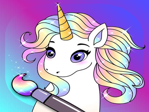 My Little Unicorn: Unicorn Coloring Book For Kids - browser game screenshot