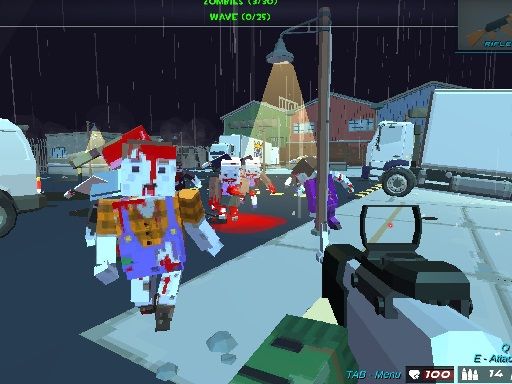 Crazy 3D Pixel Shooting - browser game screenshot