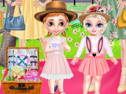 Princess Family Flower Picnic - browser game screenshot