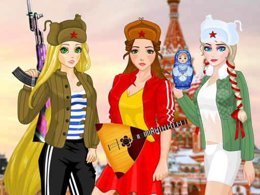 Princess Russian Hooligans - browser game screenshot