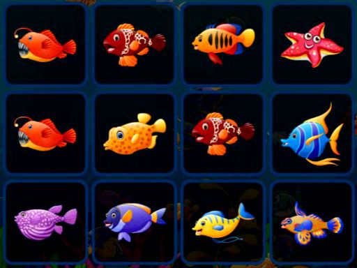 Fish Cards Match - browser game screenshot