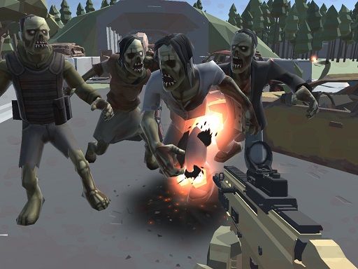 Poligon War Zombie Apocalypse - browser game screenshot