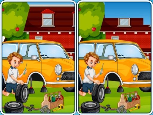 Car Garage Differences - browser game screenshot