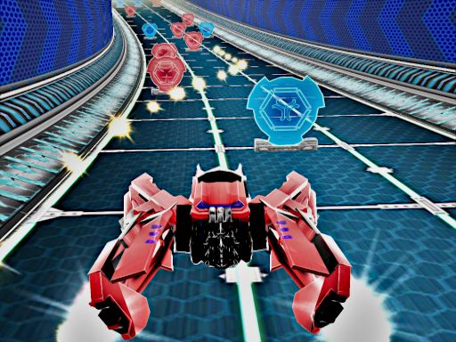 Cosmic Racer 3D - browser game screenshot