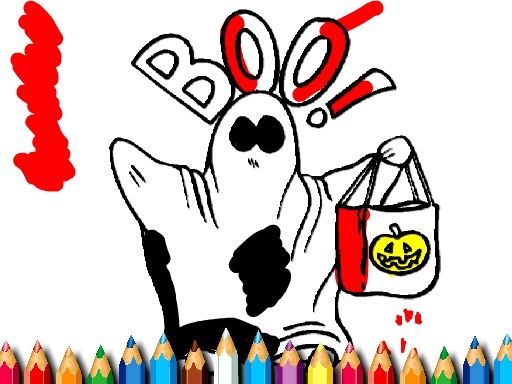 Halloween Coloring Book Halloween Coloring Book - browser game screenshot