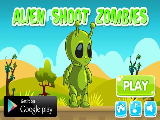 Alien Shoot Zombies - browser game screenshot