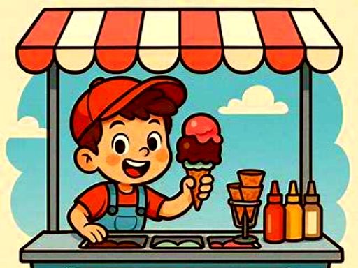 Ice Cream Toppings - browser game screenshot
