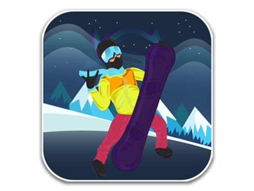 Snow Mountain Snowboard - browser game screenshot