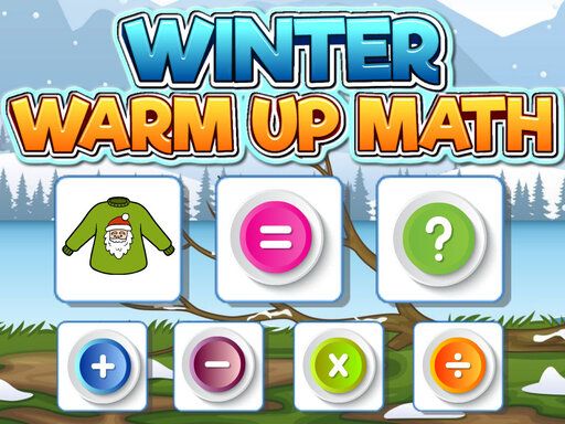 Winter Warm Up Math - browser game screenshot