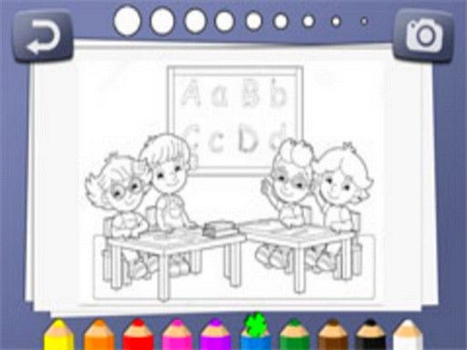 Kids Coloring Book - browser game screenshot